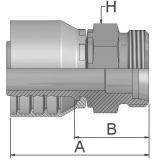 1D048-8-4 Male Metrc L Rigid Straight - Parker Store Nigeria